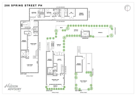 $12,750,000 | 286 Spring Street, Unit PH | Hudson Square