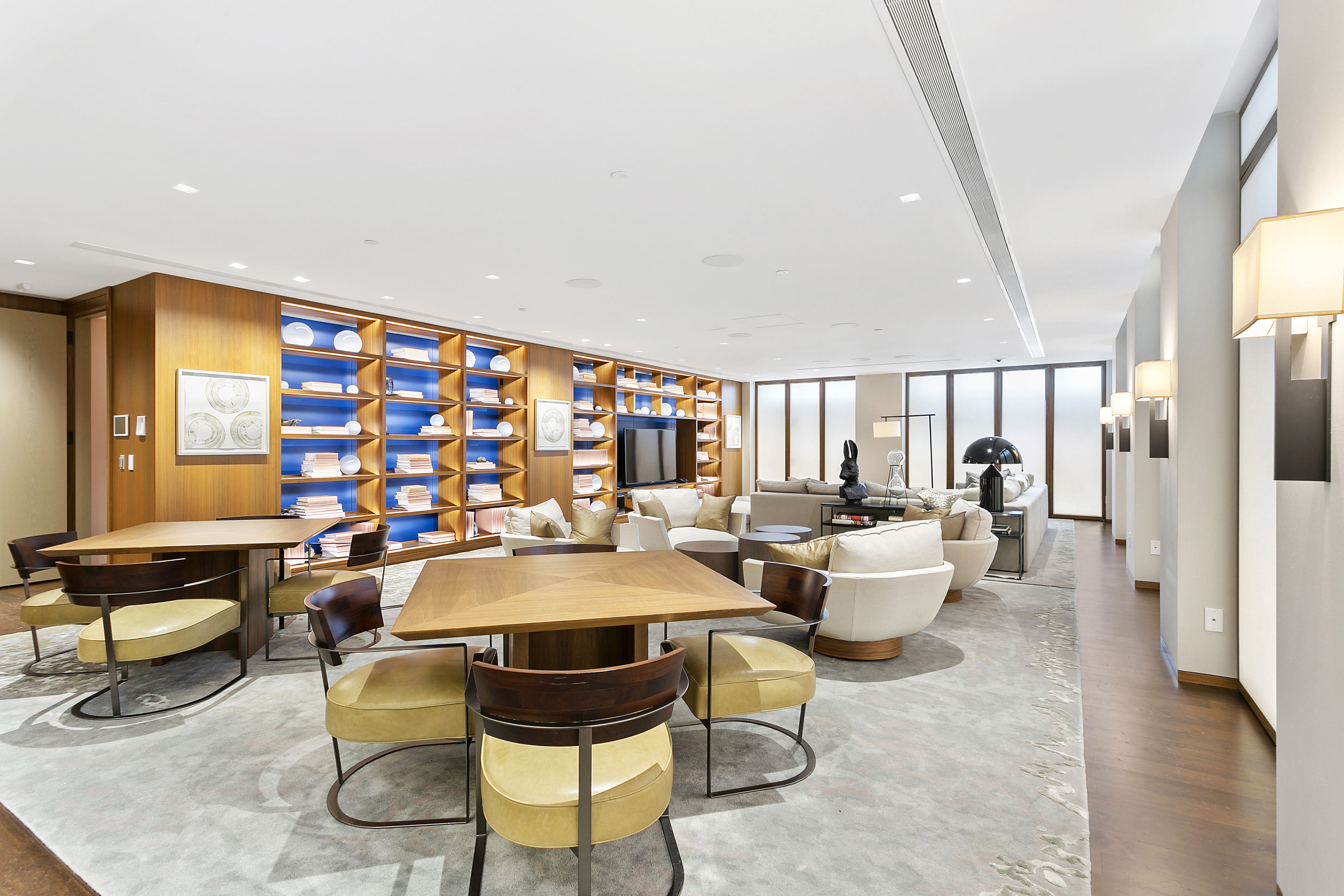 400 West 12th Street, Unit 4J Manhattan, NY 10014 - Photo 16 of 21 a dining room with furniture and wooden floor