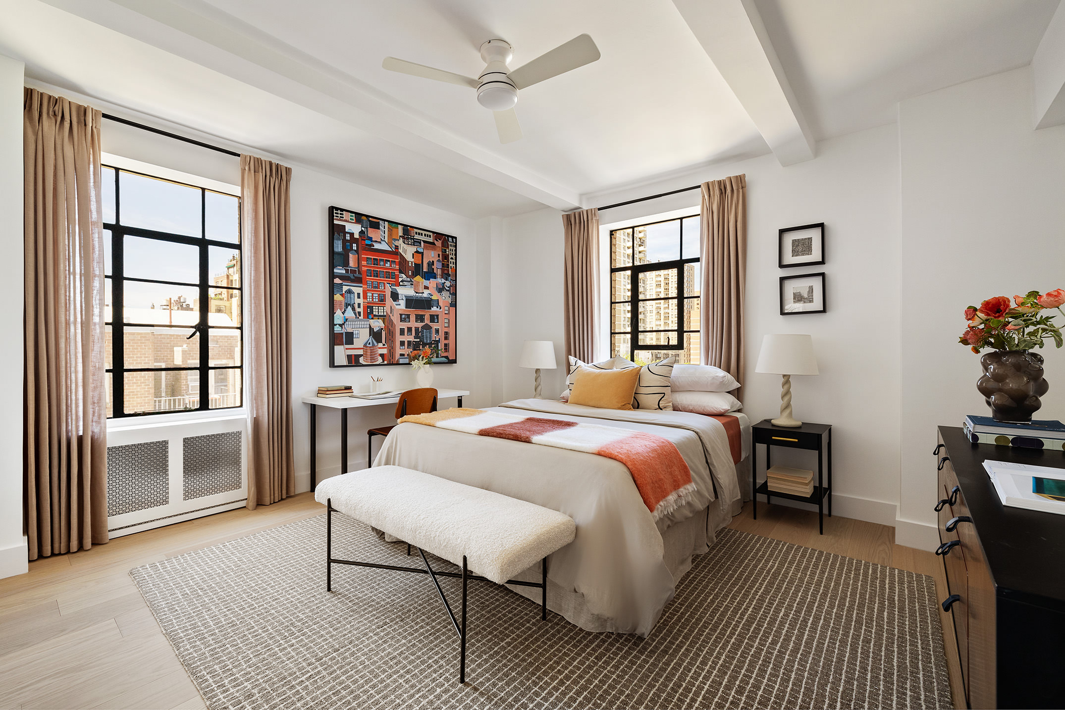 320 Central Park West, Unit 7L Manhattan, NY 10025 - Photo 10 of 16 a spacious bedroom with a bed and wooden floor