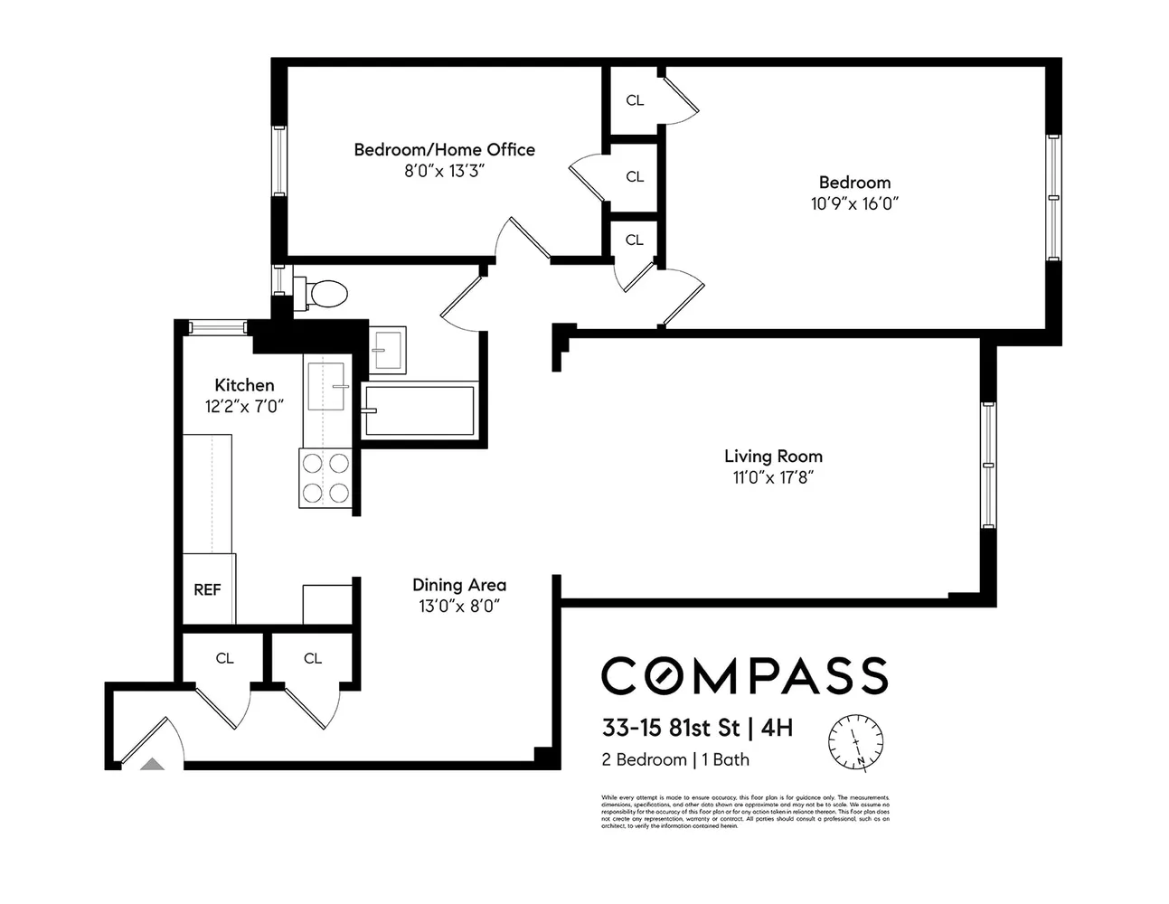 $435,000 | 33-15 81st Street, Unit 4H | Jackson Heights