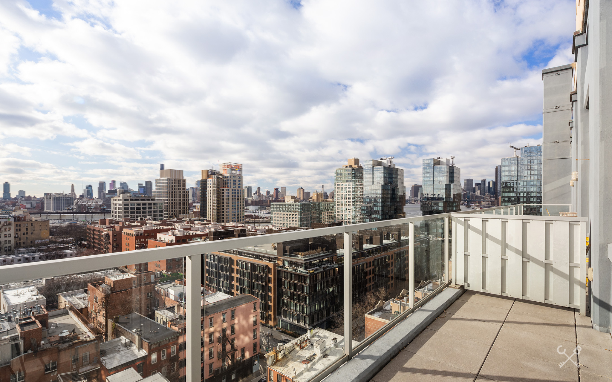 60 Broadway, Unit 10M Brooklyn, NY 11249 - Photo 9 of 12 a view of city with balcony