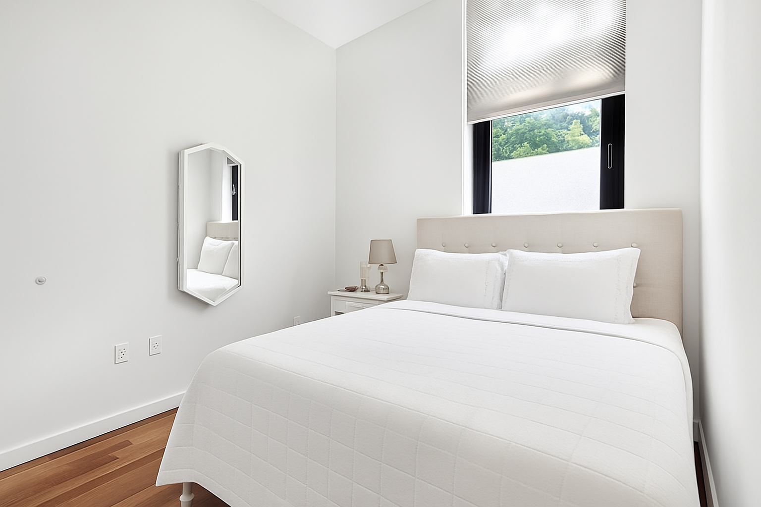 161 North 4th Street, Unit 1F Brooklyn, NY 11211 - Photo 4 of 10 a bedroom with a bed and a window