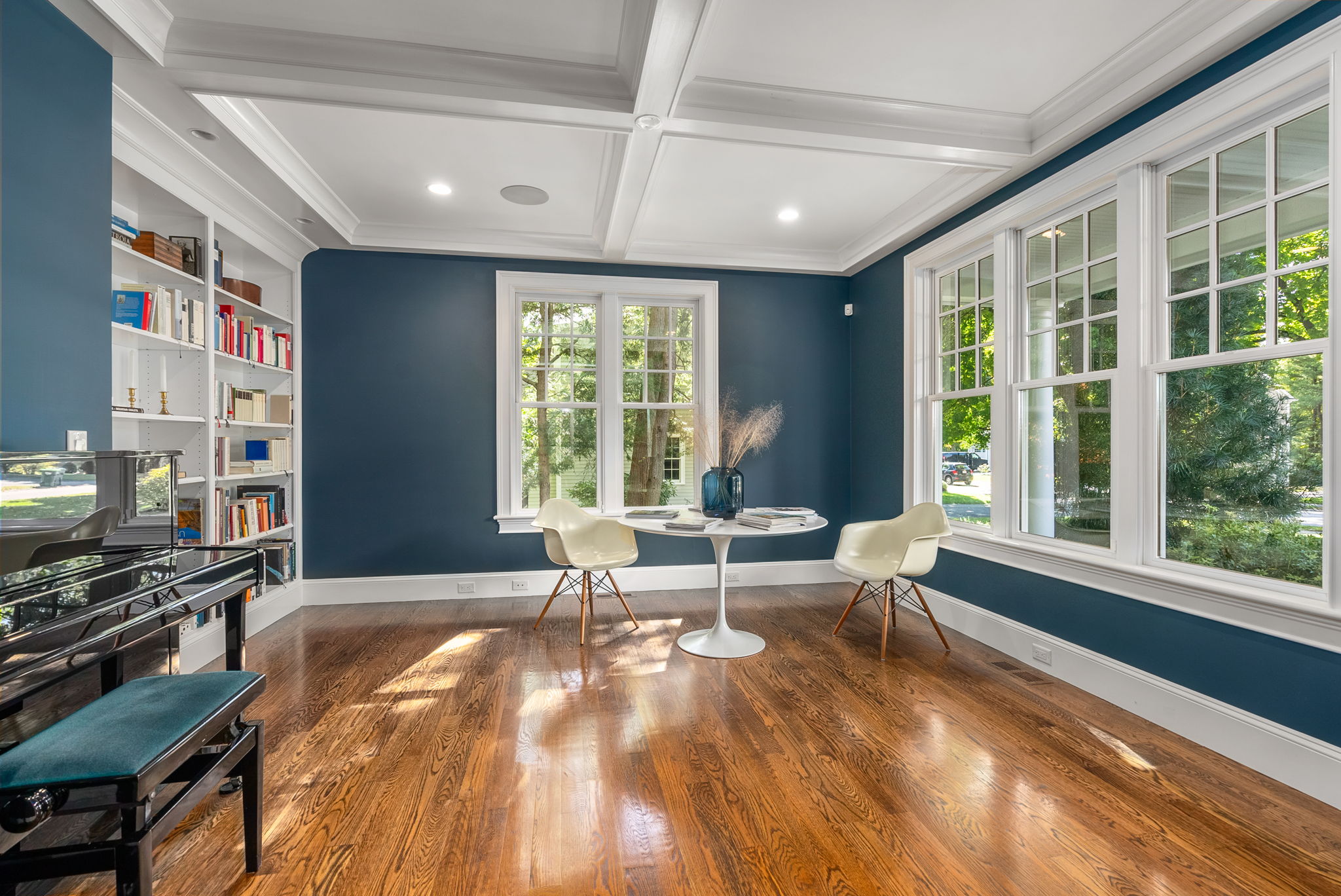 9 Wynnewood Road Wellesley Hills, MA 02481 - Photo 14 of 27 a living room with furniture and large windows
