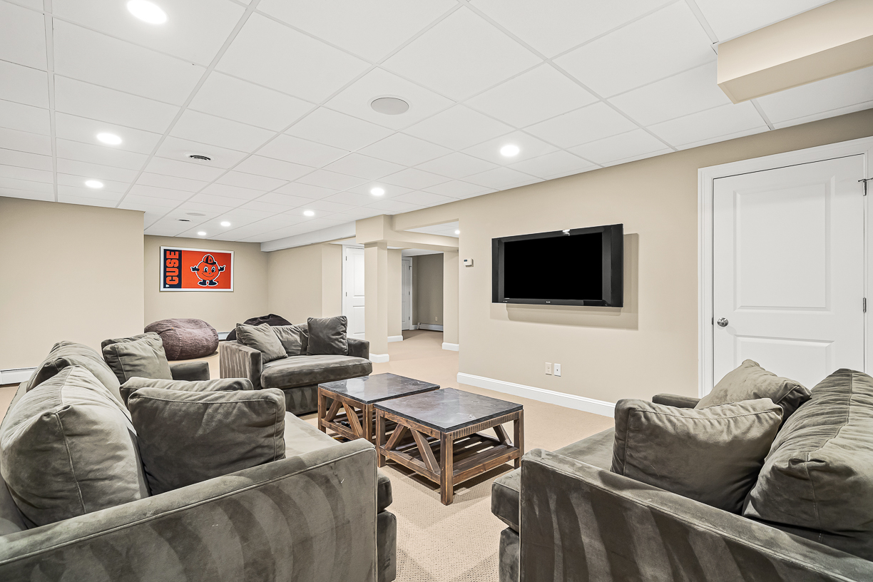 Country Way Needham, MA 02492 - Photo 20 of 27 a living room with furniture and a flat screen tv