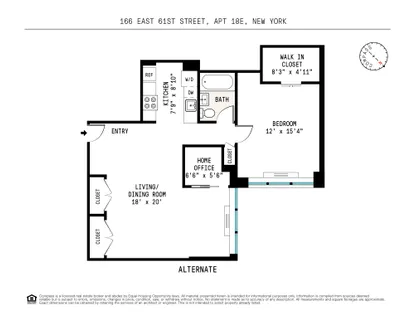 $899,000 | 166 East 61st Street, Unit 18E | Lenox Hill
