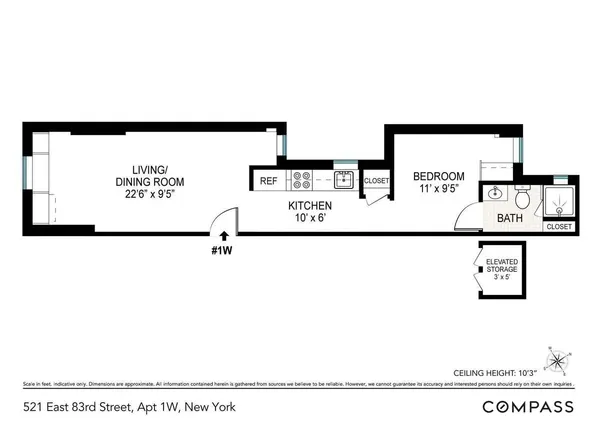 $499,000 | 521 East 83rd Street, Unit 1W | Upper East Side