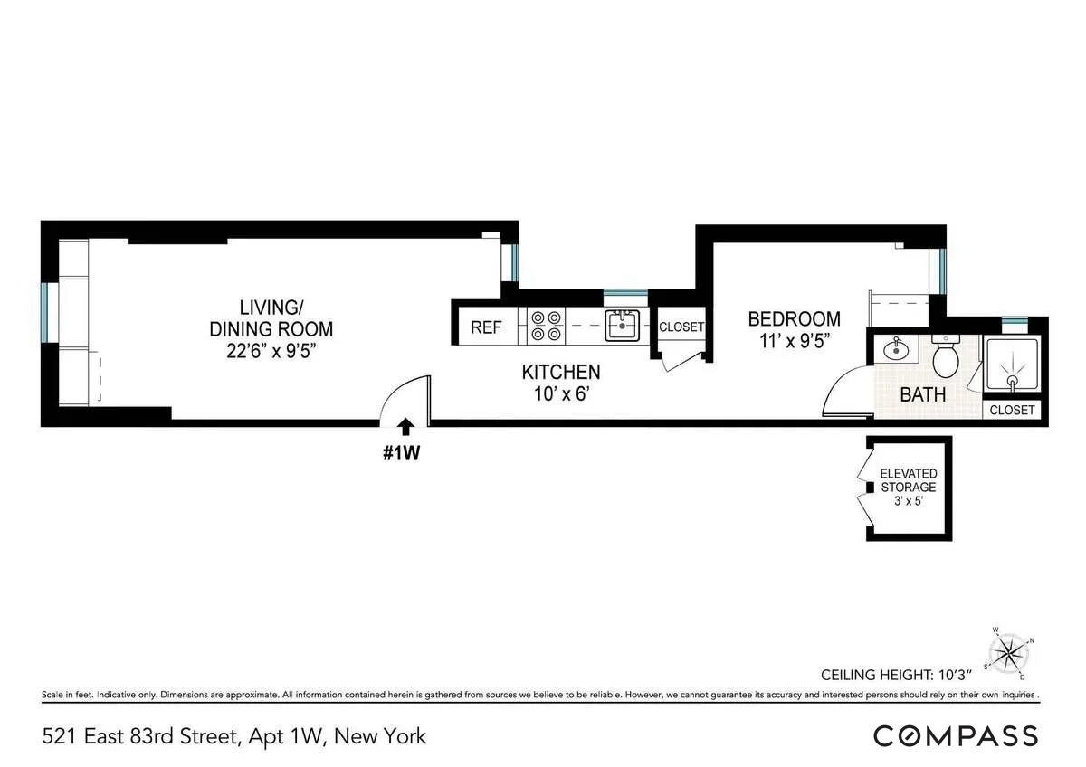 521 East 83rd Street 1W Upper East Side New York NY 10028