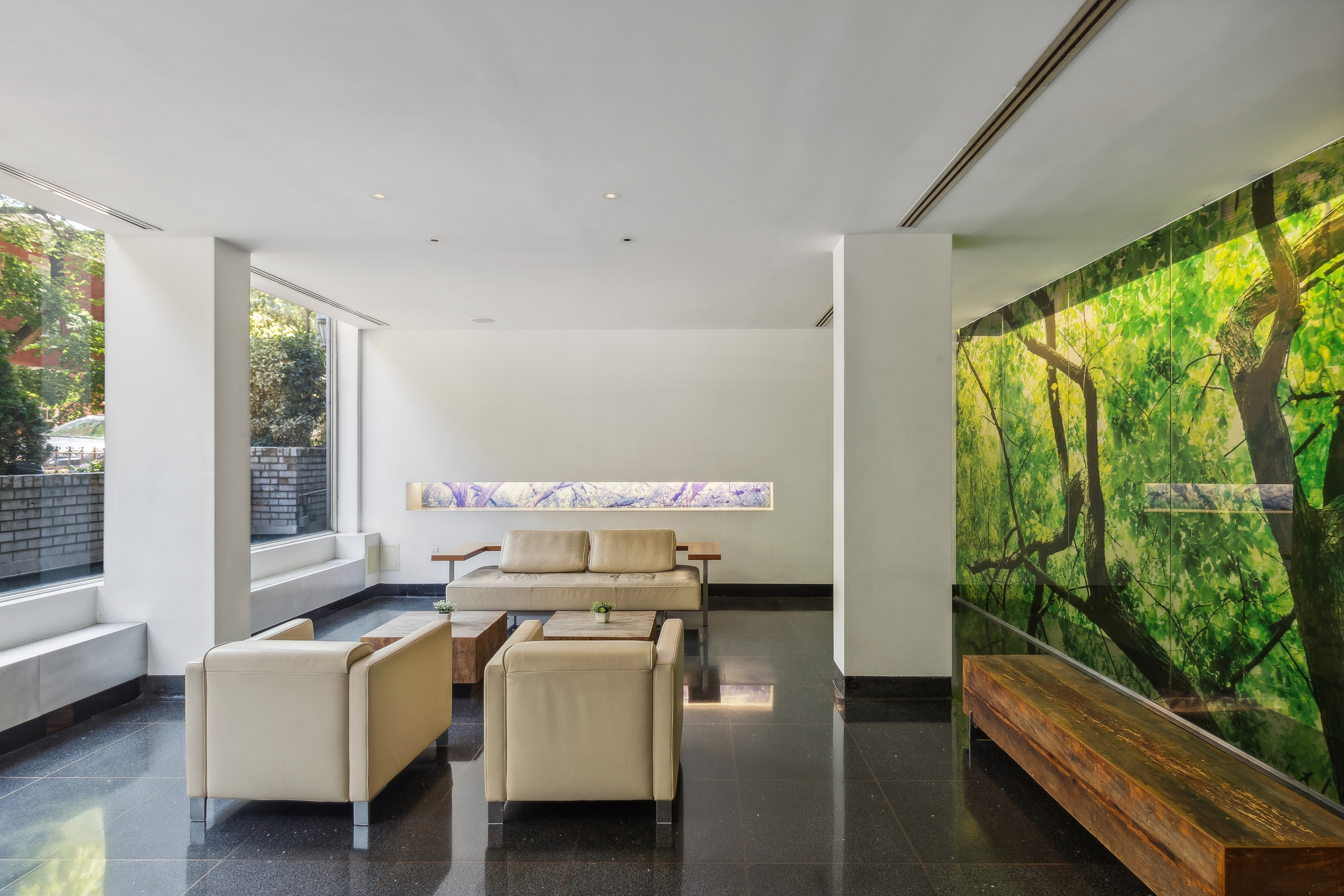 210 East 15th Street, Unit PHD Manhattan, NY 10003 - Photo 11 of 12 a bed room with a bed and a balcony