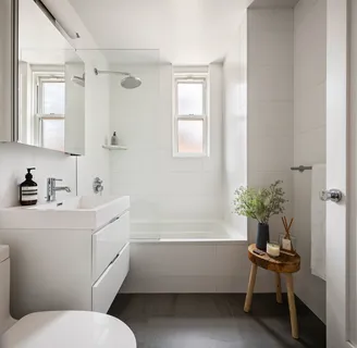 a bathroom with a sink mirror vanity bathtub and a toilet