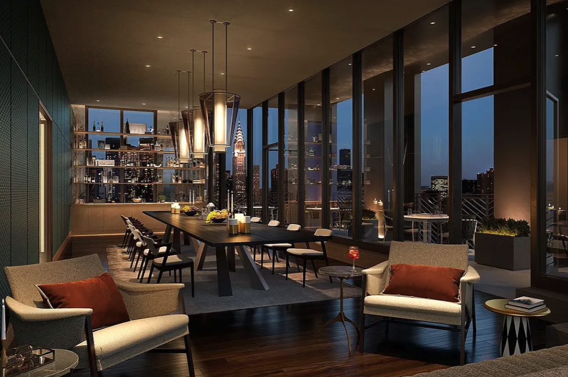 30 East 29th Street, Unit 36D Manhattan, NY 10016 - Photo 8 of 13 a living room with lots of furniture and a large window