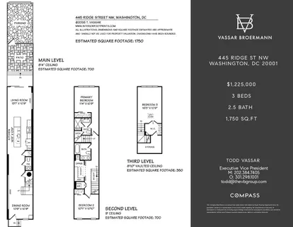 $1,199,000 | 445 Ridge Street Northwest, Washington, DC 20001