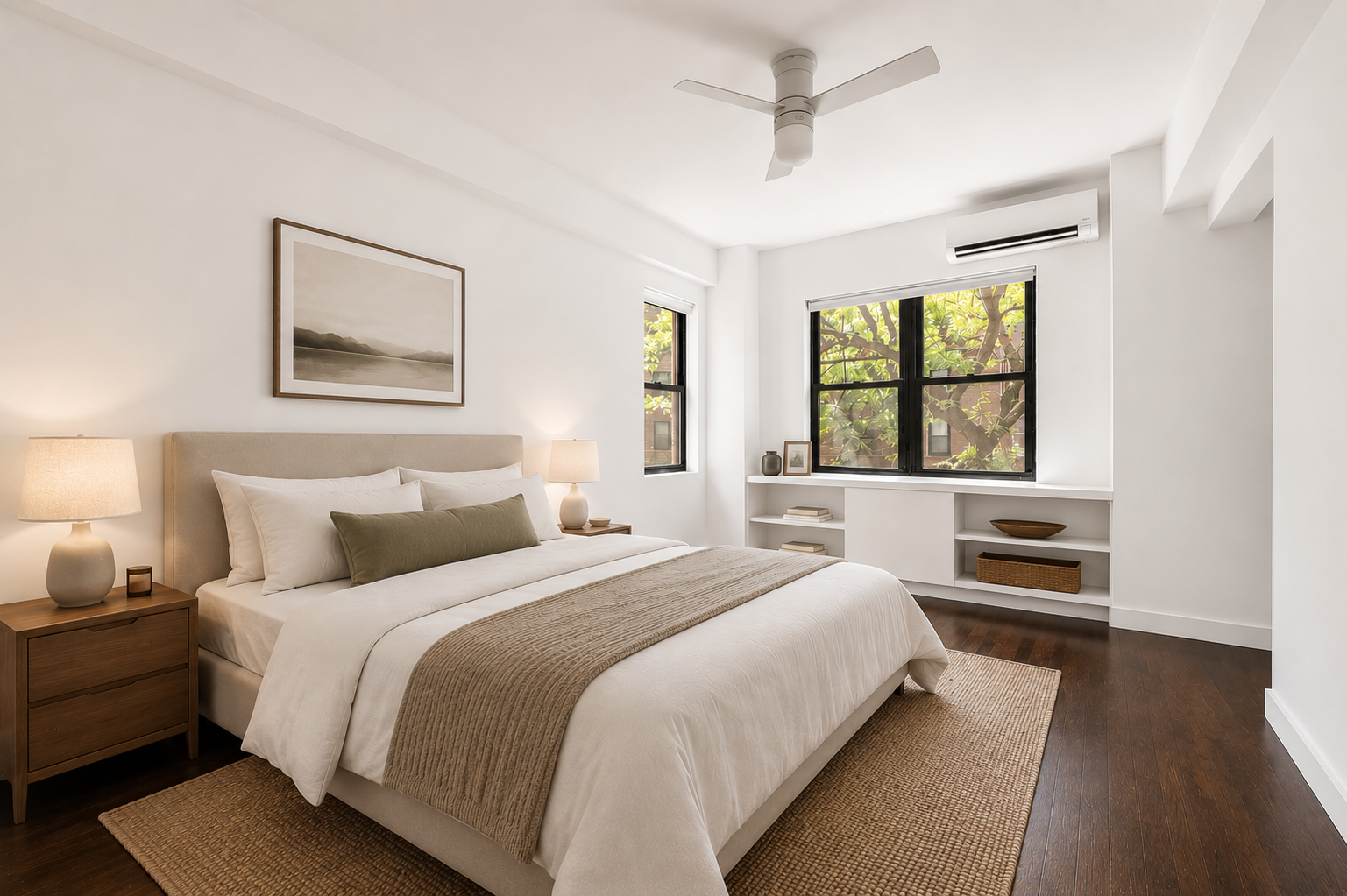 180 West Houston Street, Unit 2E Manhattan, NY 10014 - Photo 4 of 7 a bedroom with a bed and a window