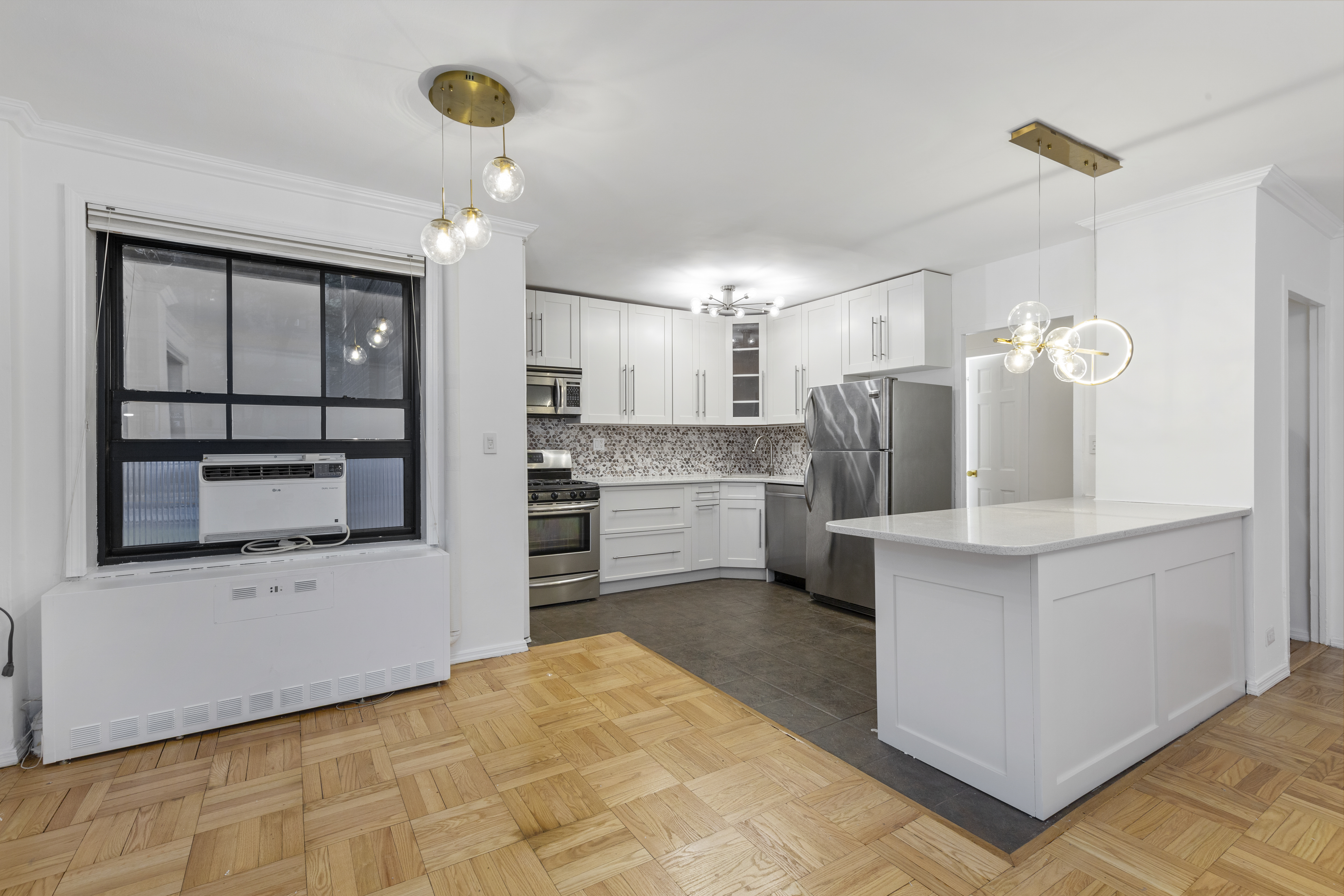 355 Clinton Avenue, Unit F1 Brooklyn, NY 11238 - Photo 18 of 20 a kitchen with refrigerator and cabinets
