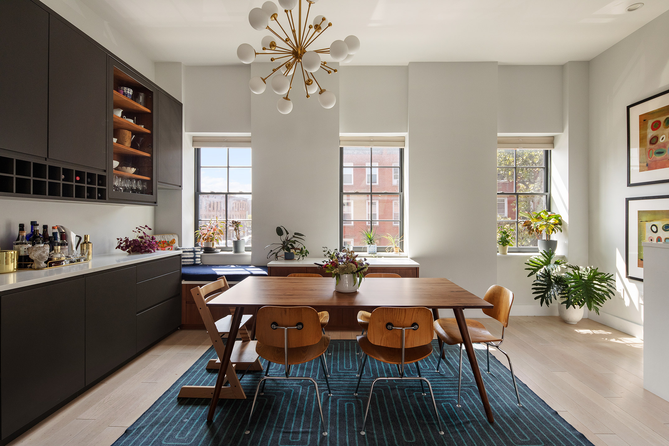 351 Union Street, Unit B Brooklyn, NY 11231 - Photo 4 of 14 a view of a dining room with furniture and chandelier