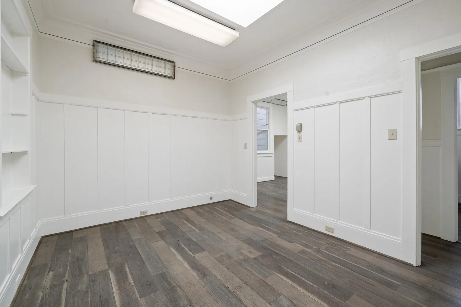 a view of a building with entryway