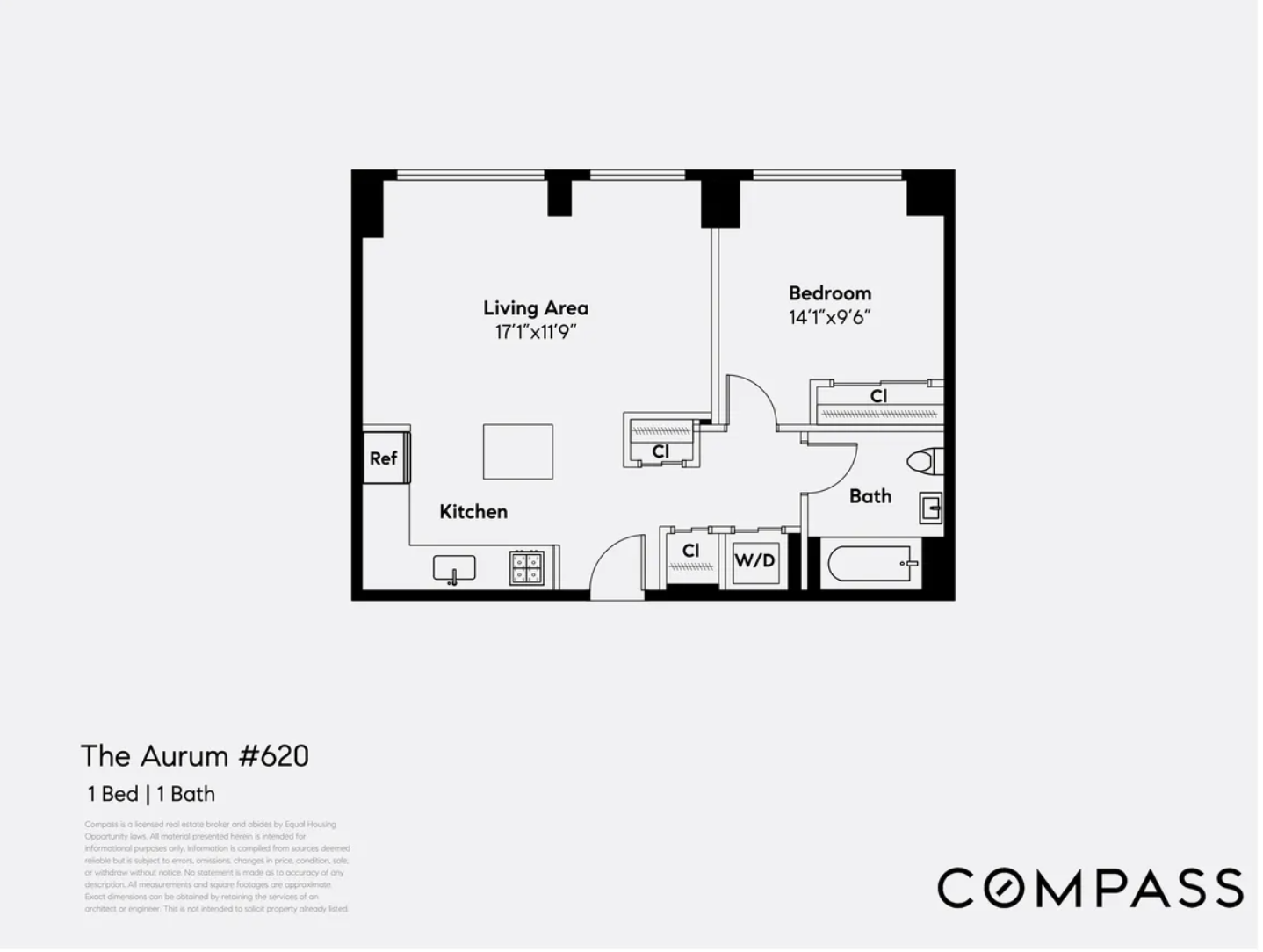 171 West 131st Street, Unit 620 Manhattan, NY 10027 - Photo 17 of 17 a picture of a floor plan