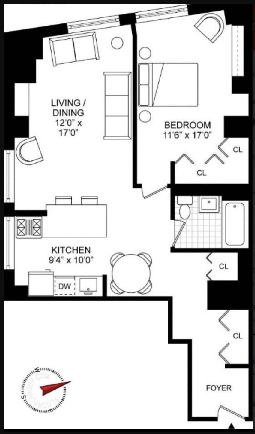 88 Greenwich Street, Unit 1023 Manhattan, NY 10006 - Photo 20 of 20 a picture of a bench in front of a wall