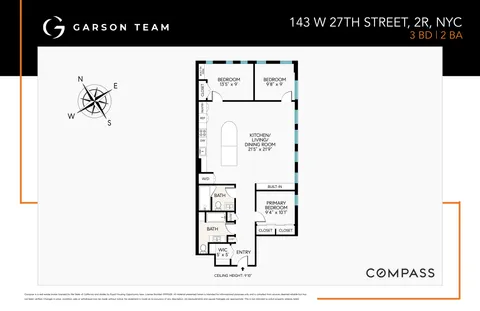 $1,650,000 | 143 West 27th Street, Unit 2R | Chelsea
