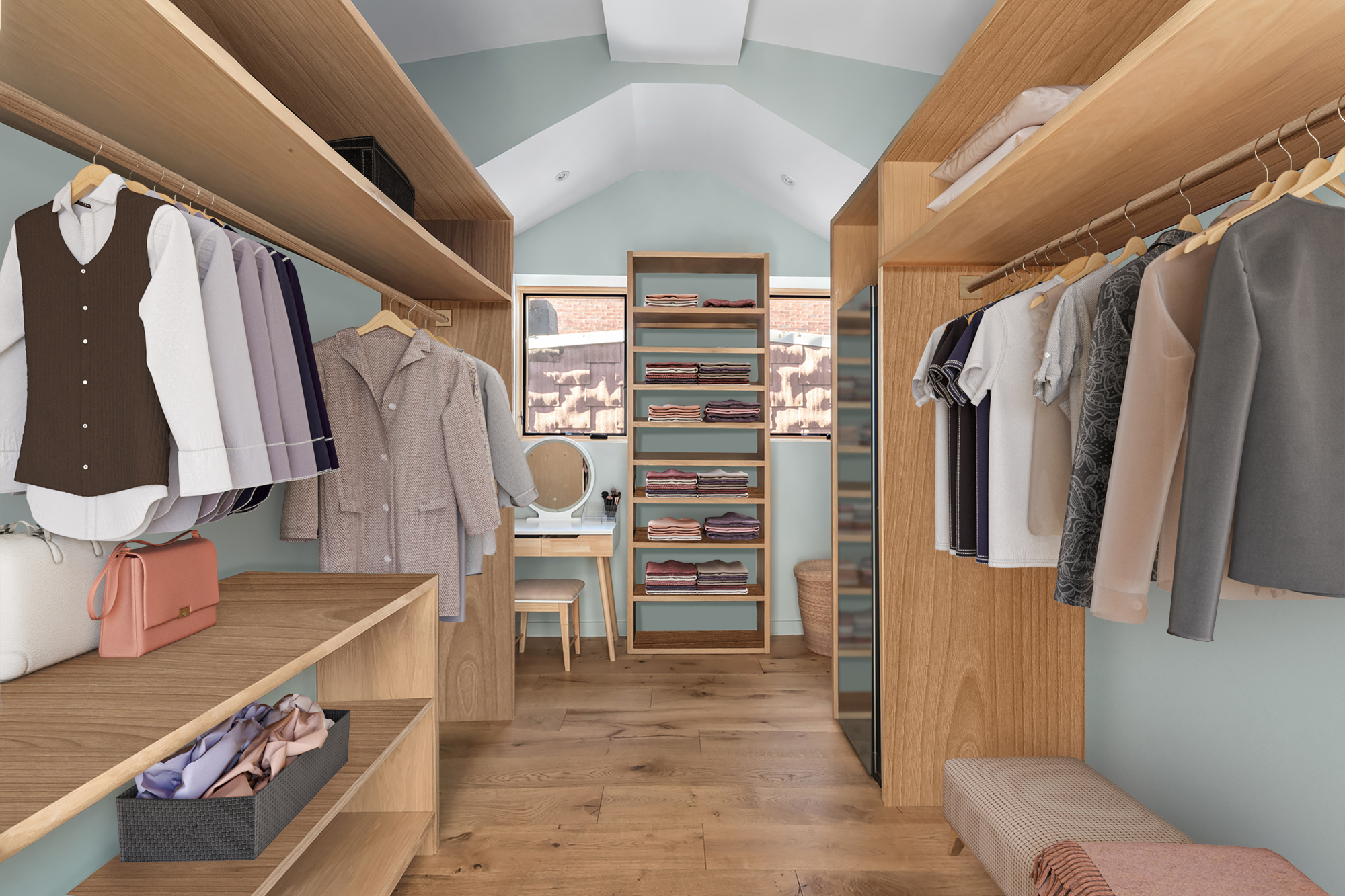 683 Leonard Street Brooklyn, NY 11222 - Photo 16 of 25 a view of walk in closet with clothes and shoes