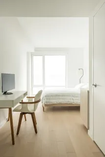 a bathroom with a bathtub and a sink
