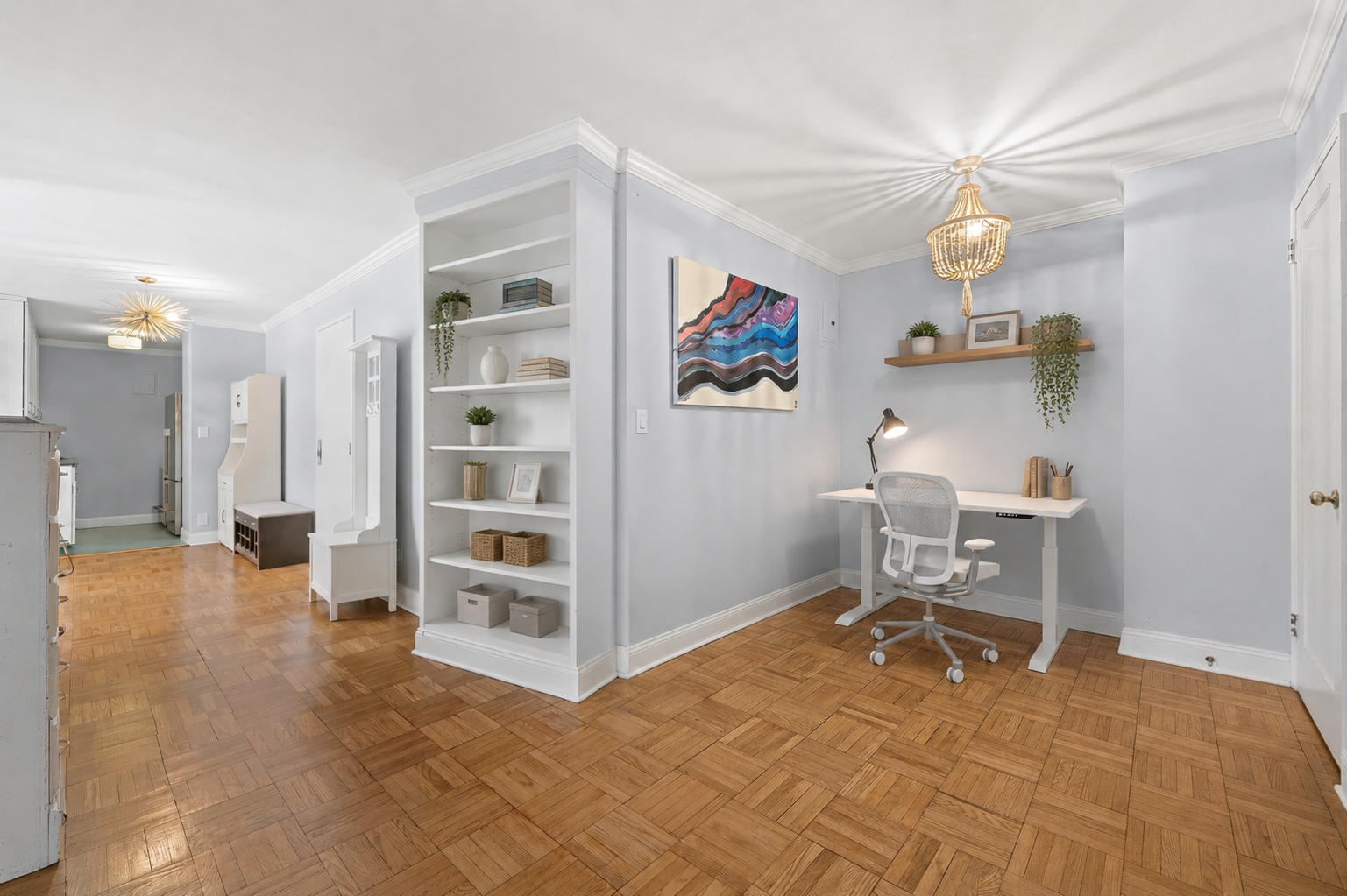 201 East 21st Street, Unit 2FG Manhattan, NY 10010 - Photo 3 of 10 a view of a bedroom with furniture and window