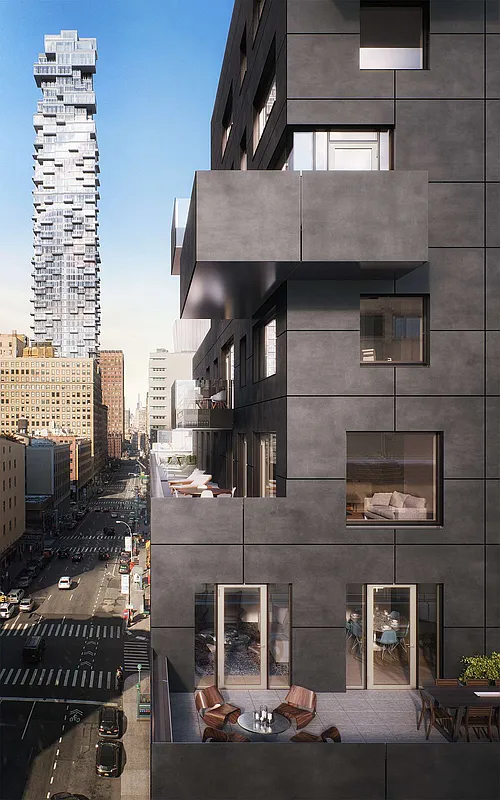 30 Warren Street, Unit 2C Manhattan, NY 10007 - Photo 16 of 18 a front view of a building with glass windows