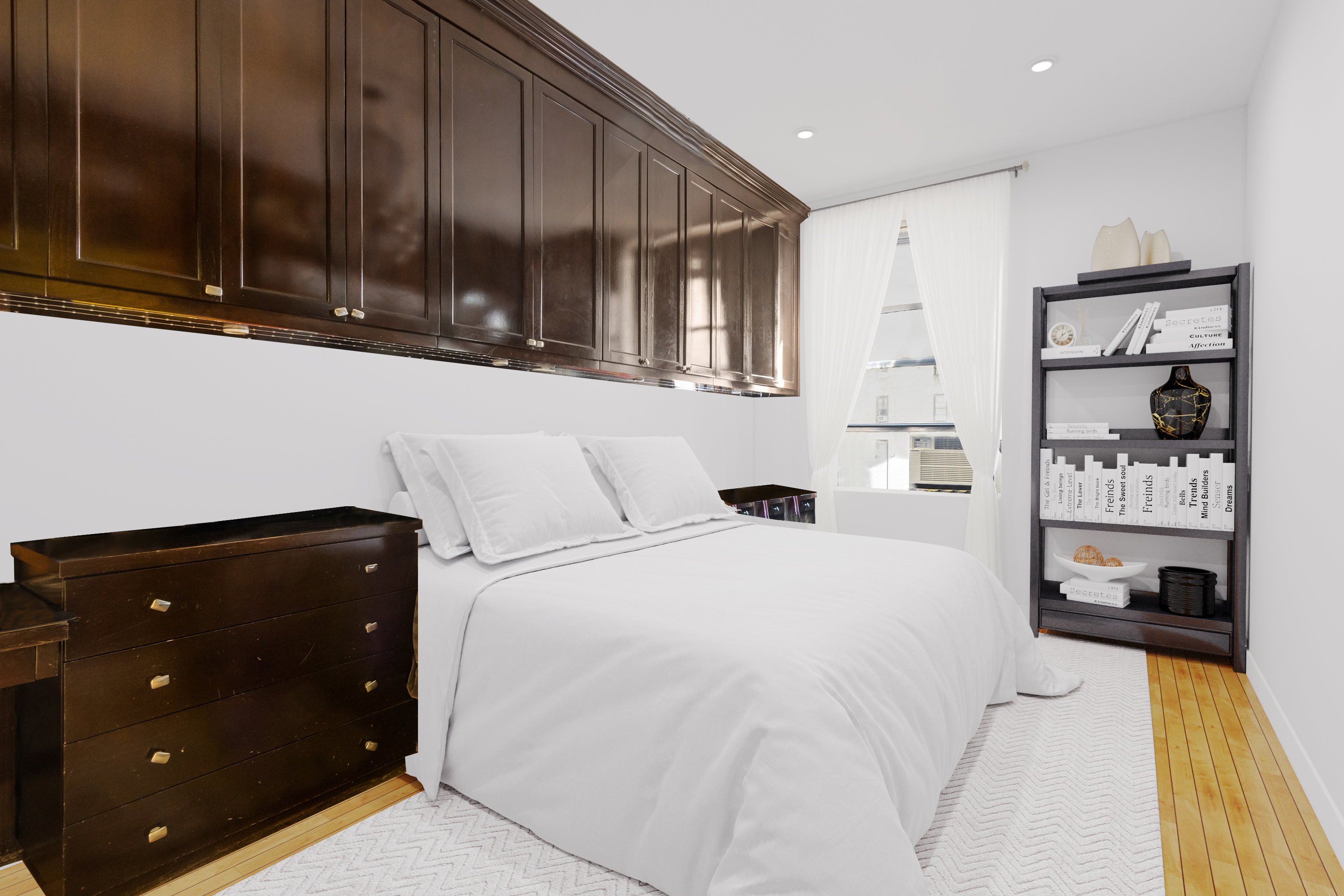 205 West 89th Street, Unit 6RS Manhattan, NY 10024 - Photo 12 of 19 a bedroom with a bed and a cabinets