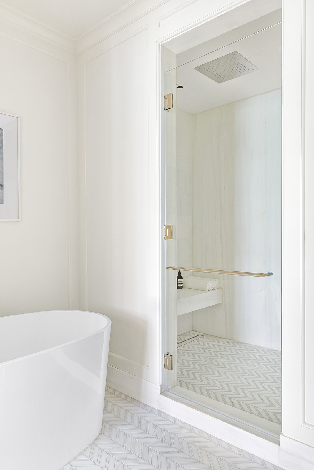 1045 Madison Avenue, Unit 3B Manhattan, NY 10075 - Photo 9 of 14 a bathroom with a shower and a toilet