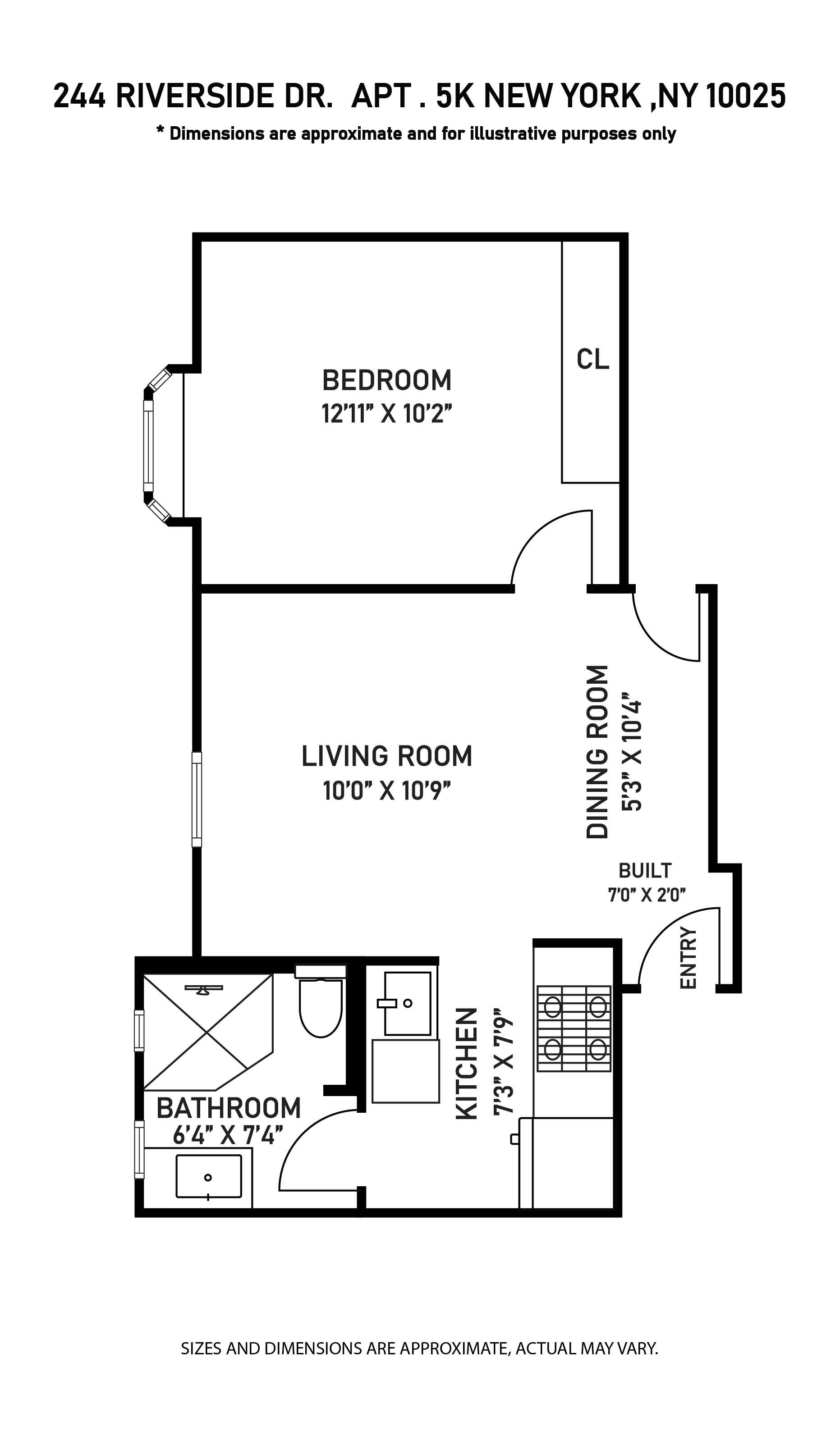 244 Riverside Drive, Unit 5K Manhattan, NY 10025 - Photo 8 of 8 a picture of a white and white top
