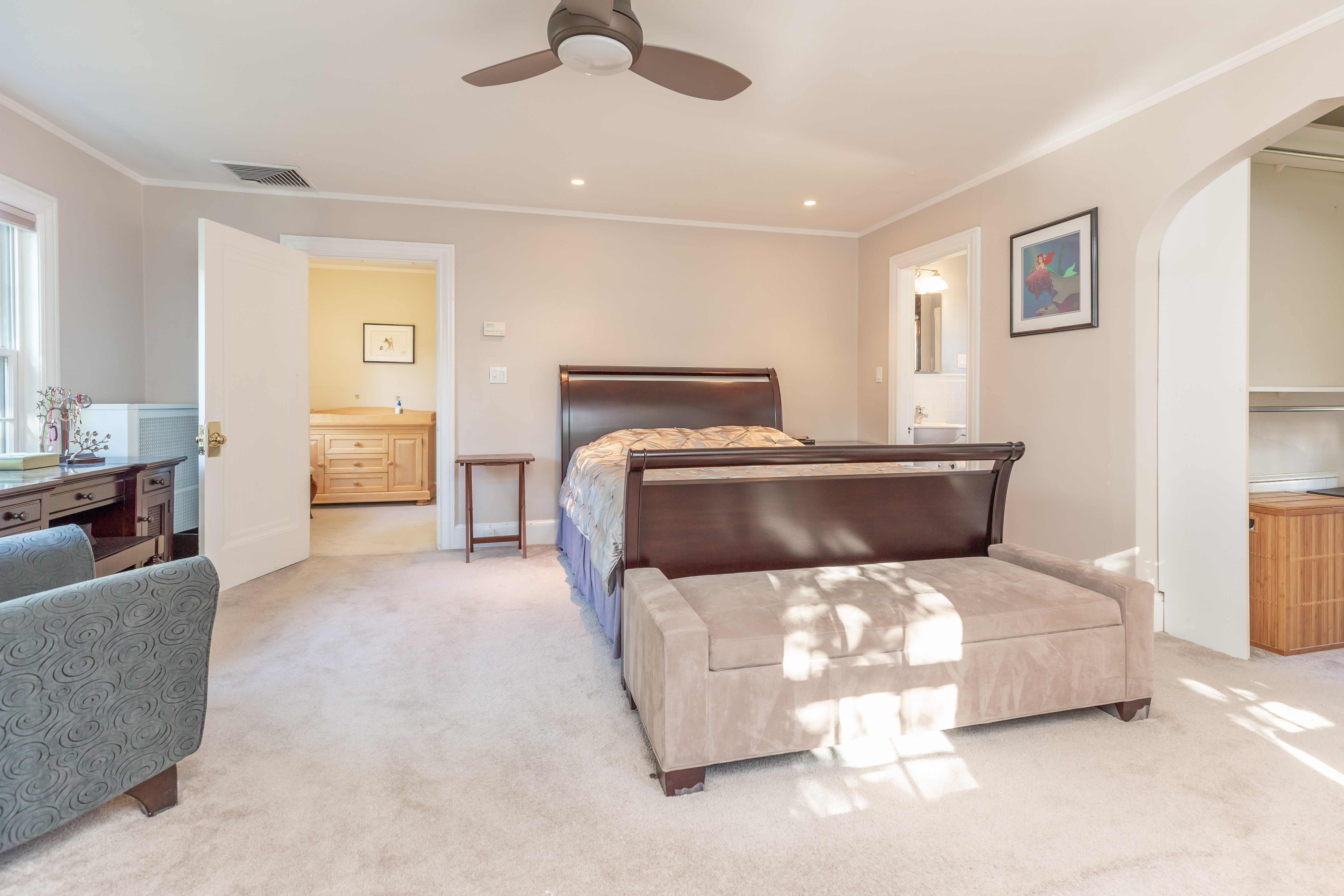 290 Dorset Road Waban, MA 02468 - Photo 14 of 23 a bed room with a bed and a couch