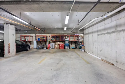 a view of a storage in a room