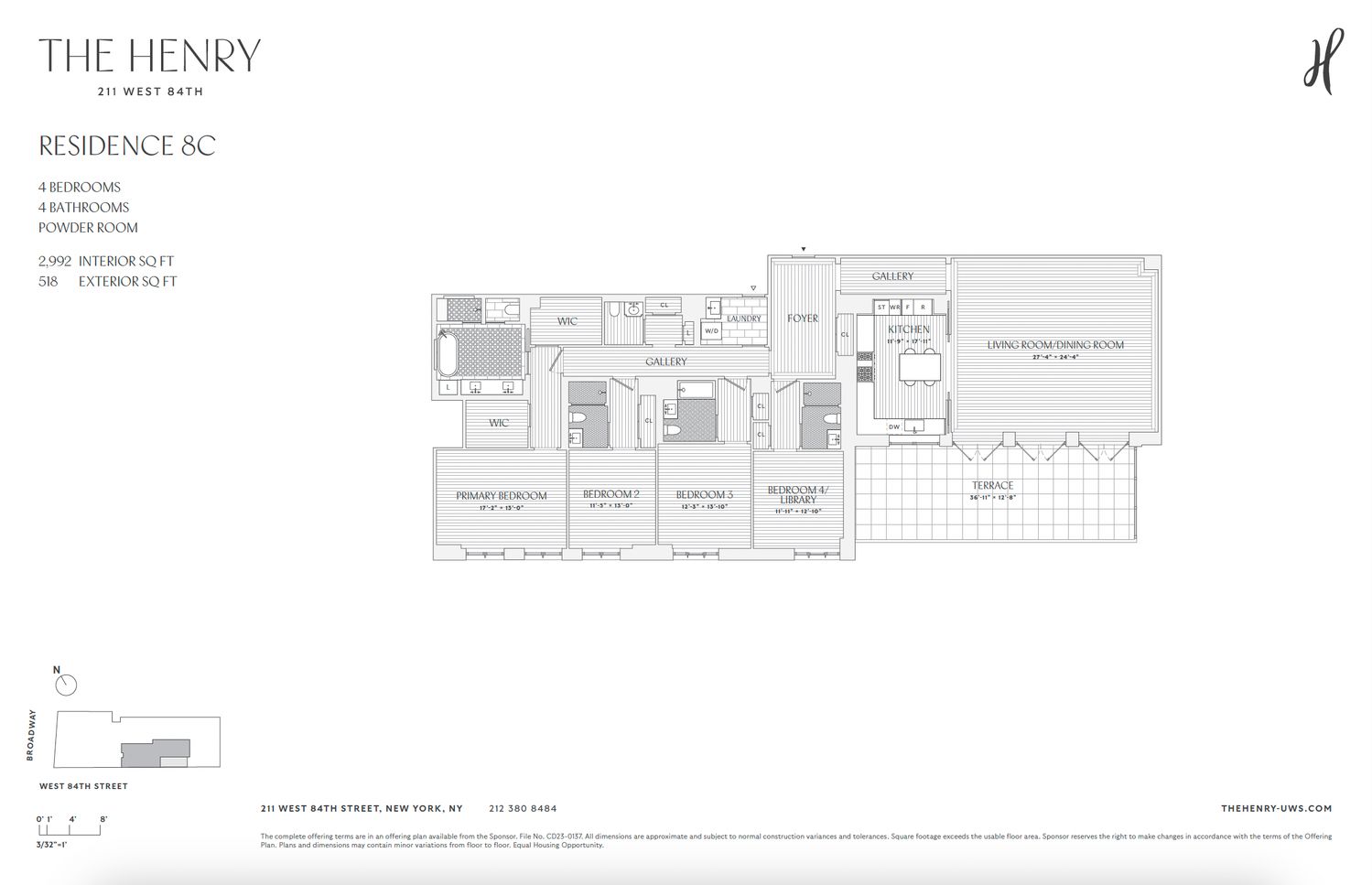 $10,650,000 | 211 West 84th Street, Unit 8C | Upper West Side