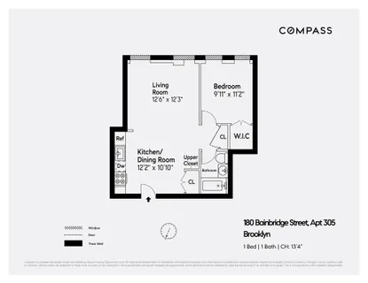$3,395 | 180 Bainbridge Street, Unit 305 | Bedford-Stuyvesant