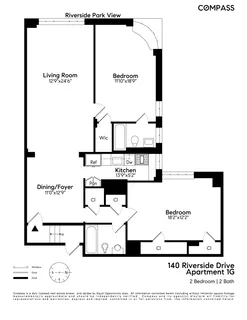 $1,485,000 | 140 Riverside Drive, Unit 1G | Upper West Side