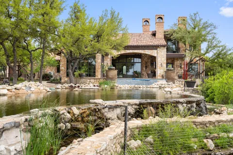 a room with fireplace