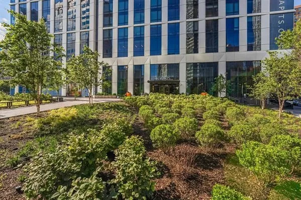 a view of a city from a balcony