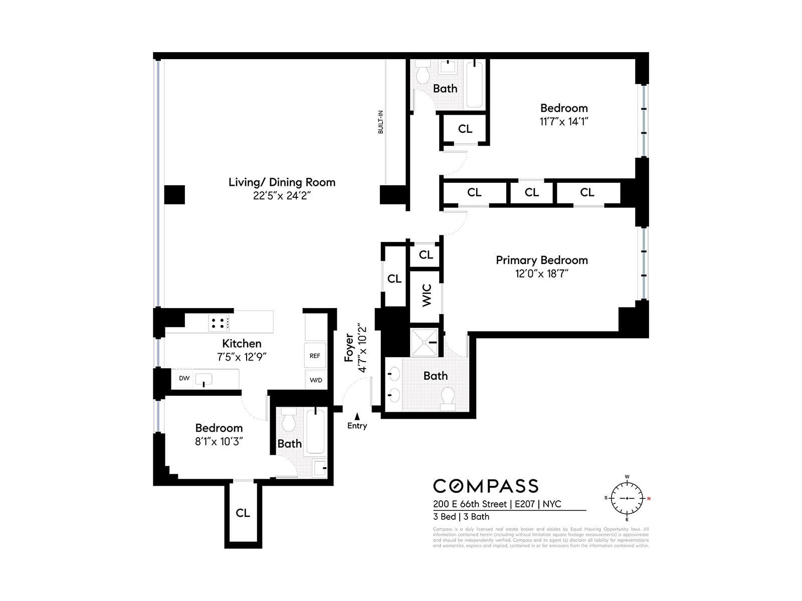 200 East 66th Street, Unit E207 Manhattan, NY 10065 - Photo 12 of 12 a picture of a bench in front of a window