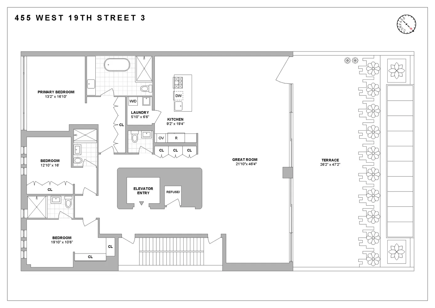 $7,500,000 | 455 West 19th Street, Unit 3 | Chelsea