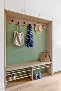 a front view of a house with entryway