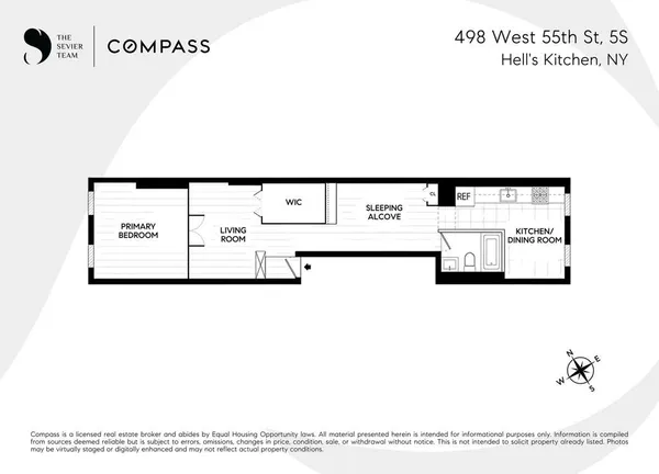 $450,000 | 498 West 55th Street, Unit 5S | Hell's Kitchen