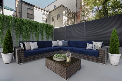 a view of a couches in the patio