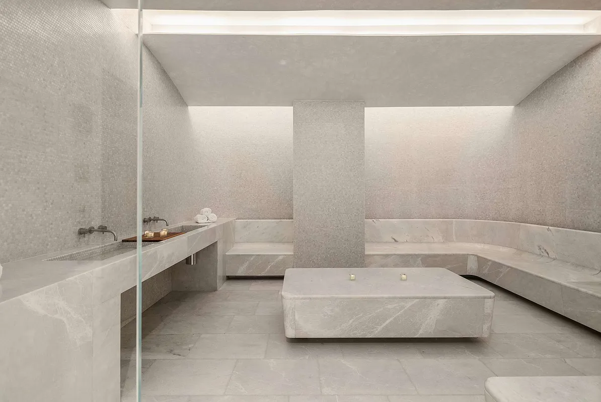 49 Chambers Street, Unit 9G Manhattan, NY 10007 - Photo 19 of 28 a bathroom with a bathtub and a sink