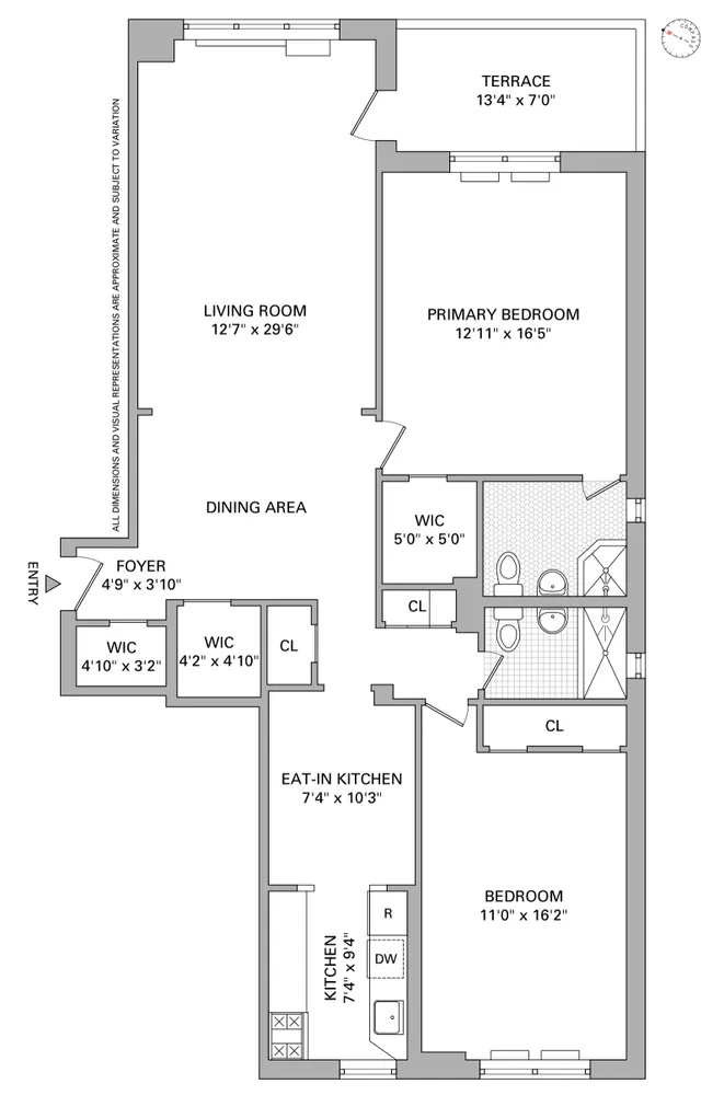 $1,150,000 | 185 Prospect Park Southwest, Unit 203 | Windsor Terrace