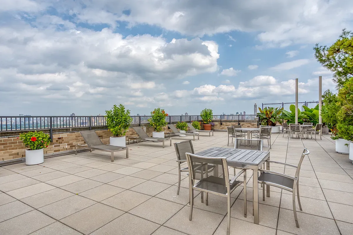 a view of outdoor space with seating