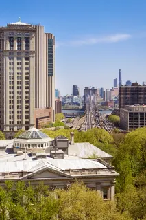 a swimming pool with outdoor seating and yard