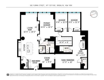 $2,795,000 | 360 Furman Street, Unit 507/508 | Brooklyn Heights