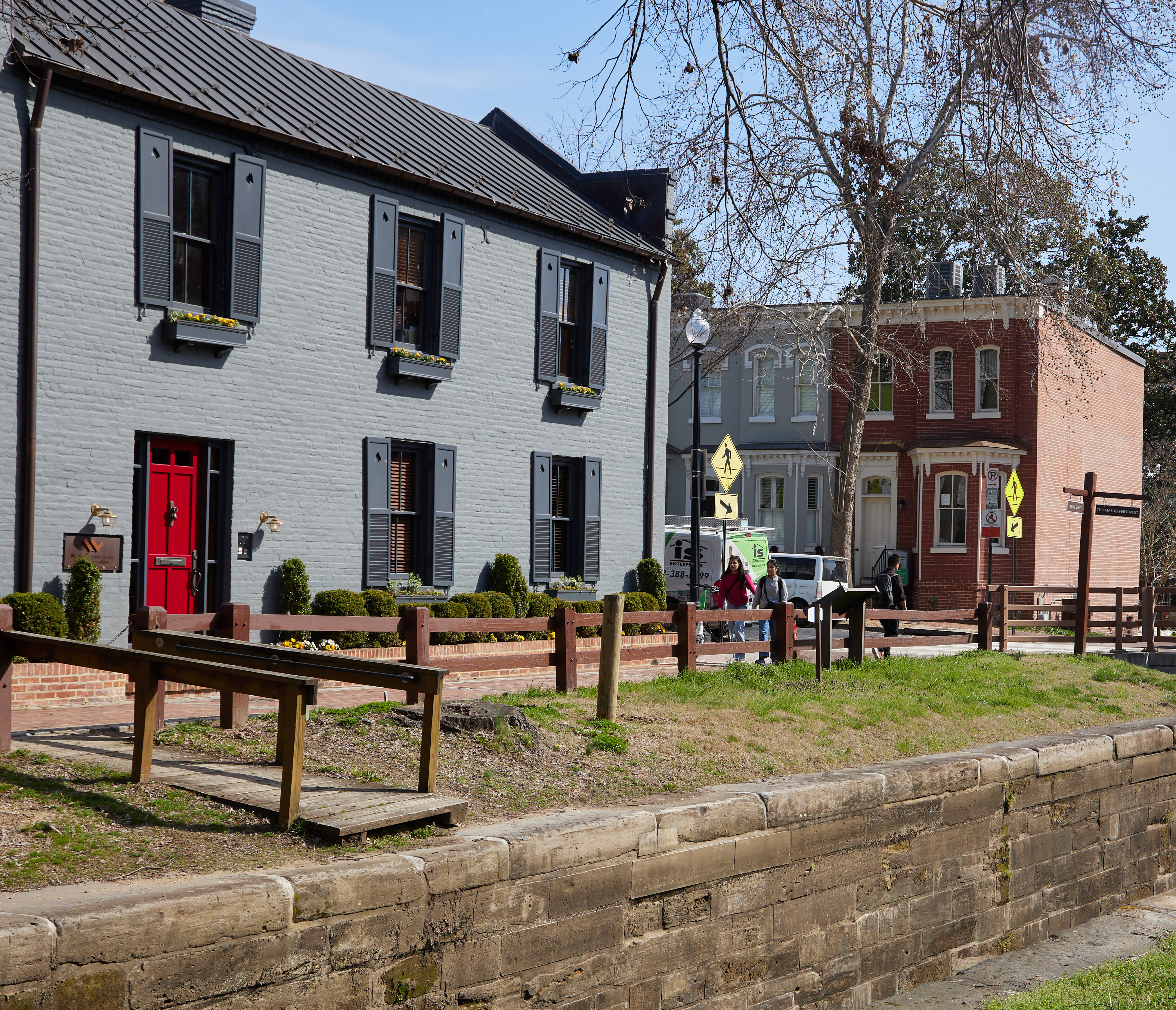 3420 R Street Northwest Washington, DC 20007 - Photo 45 of 53 a view of a brick building with many windows