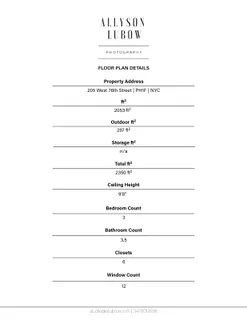 $5,900,000 | 205 West 76th Street, Unit PH1F | Upper West Side