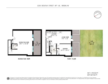 $899,000 | 1226 Decatur Street, Unit 1B | Bushwick