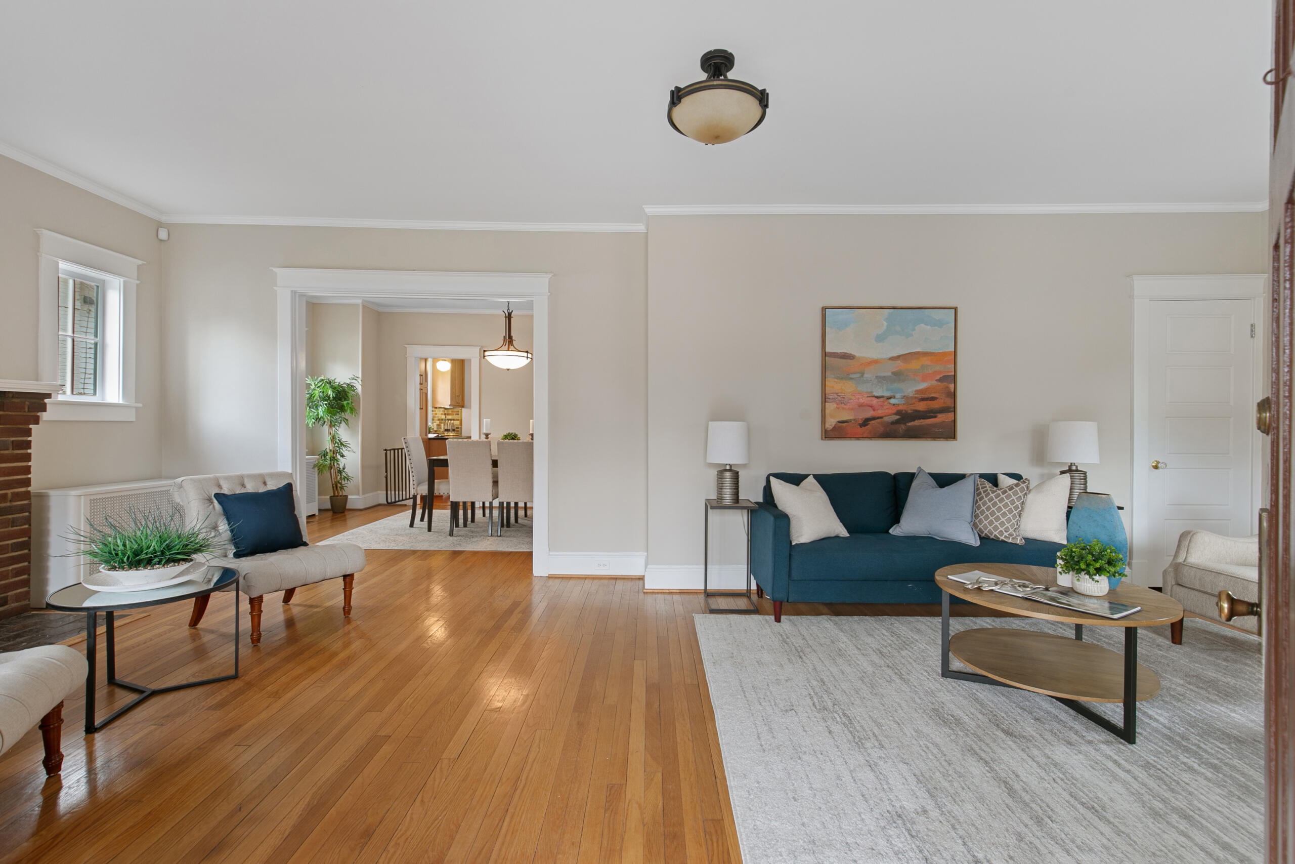 1908 Glen Ross Road Silver Spring, MD 20910 - Photo 12 of 63 a living room with furniture and wooden floor